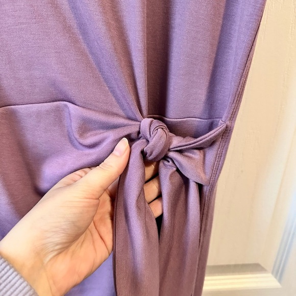 Kit & Ace tie side brushed purple mini dress size small - Picture 3 of 4